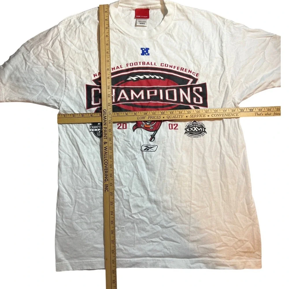 Reebok Tampa‎ Bay Buccaneers NFL 2002 National Football Conference Champions  M